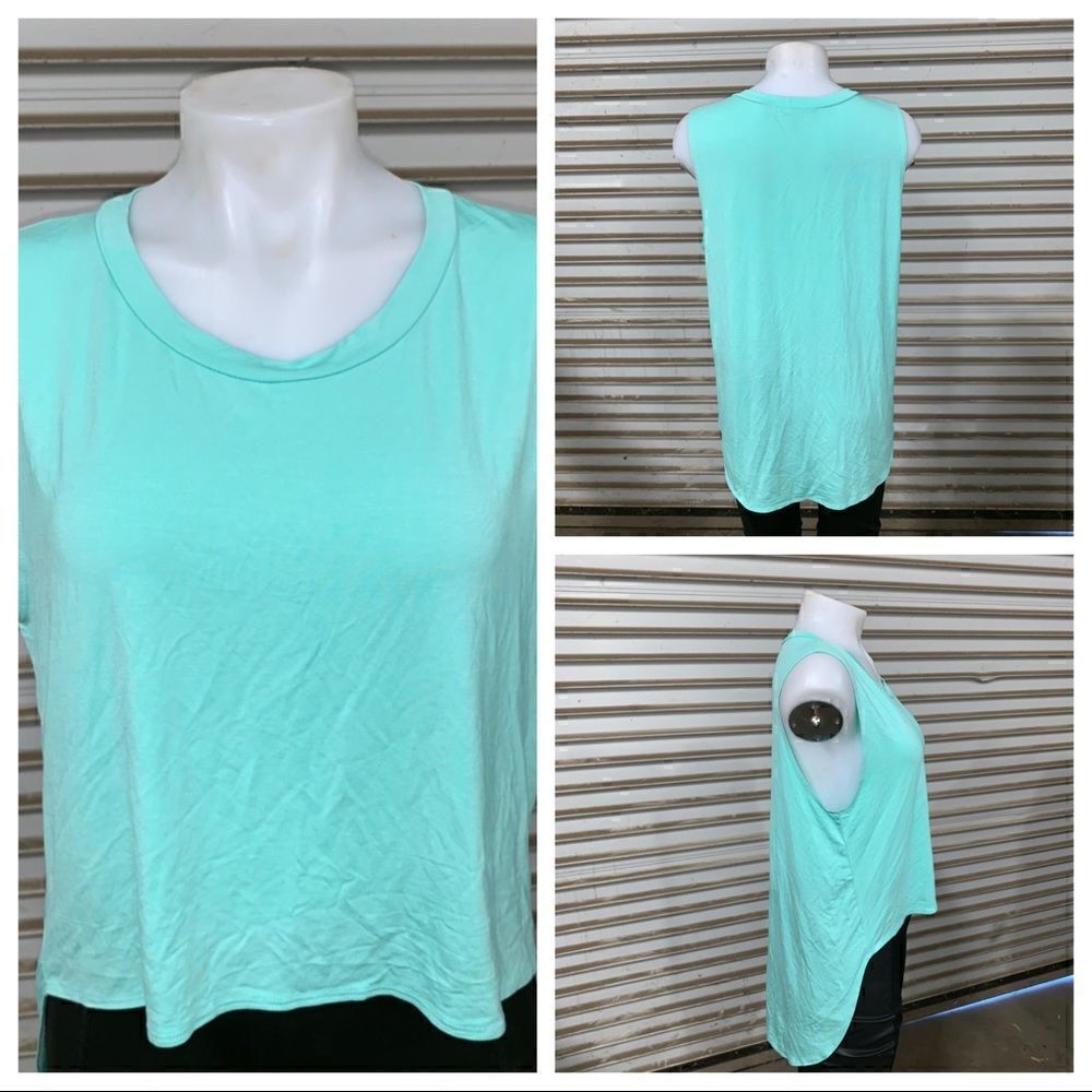 Love Culture hi Lo sleeveless green top